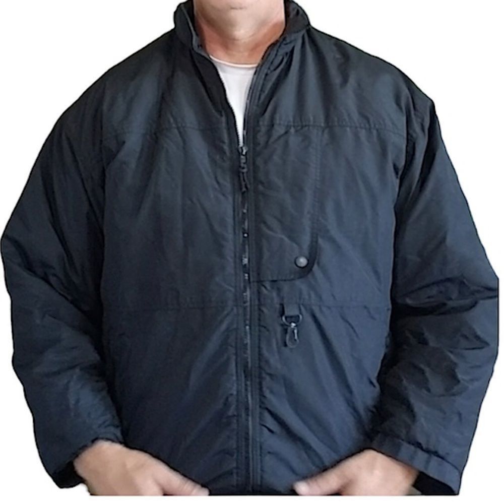 Performance Outfitters Black Windbreaker Winter sz L